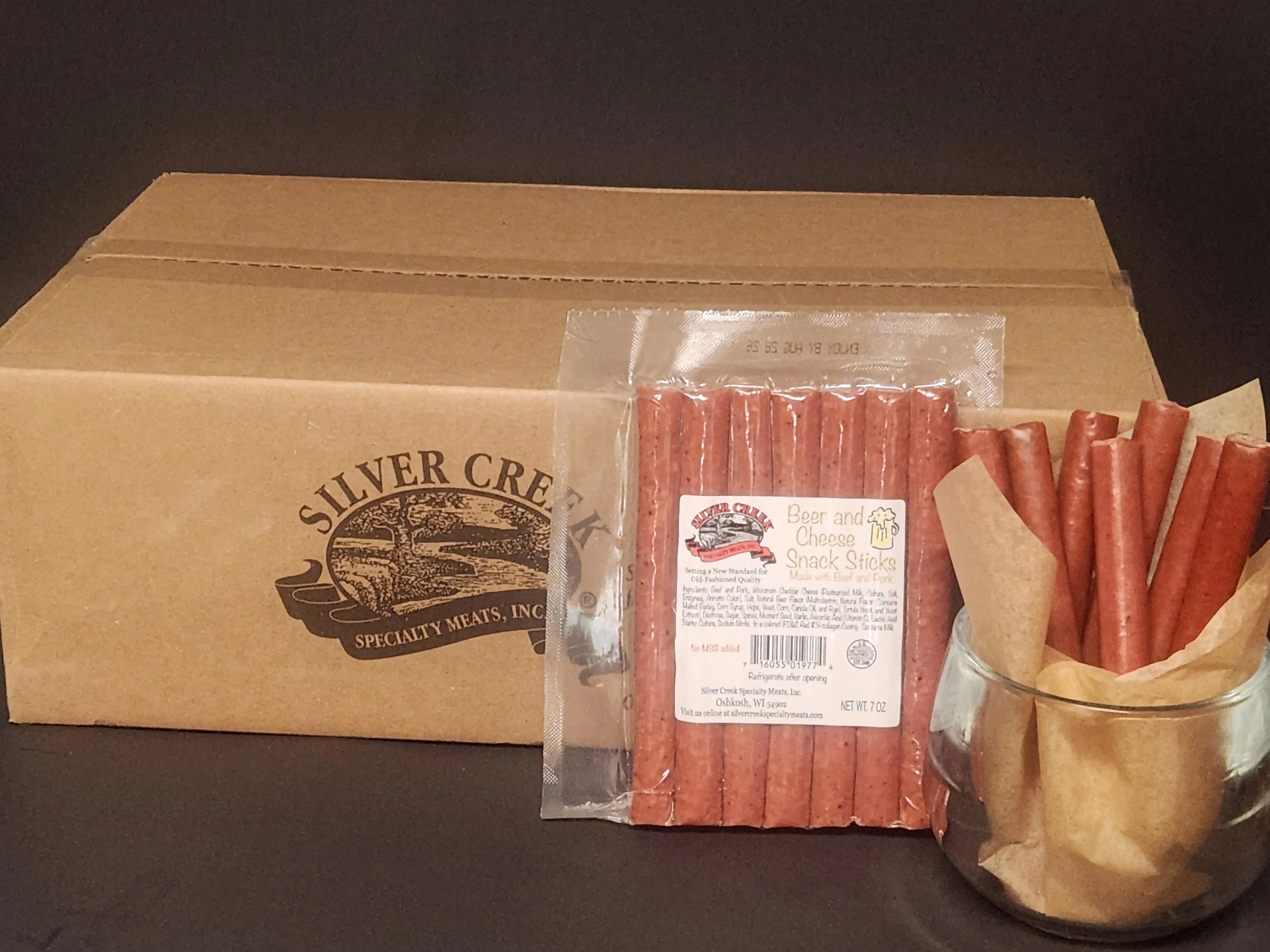 Beer & Cheese Snack Sticks — 15-Pack | Silver Creek Silver Creek