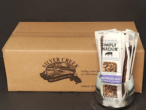 Beef with Cranberries & Blueberries Snack — 150-Pack | NORTHWOODS simply snackin