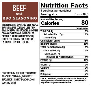 BBQ Beef Snacks — 150-Pack | Simply Snackin' simply snackin
